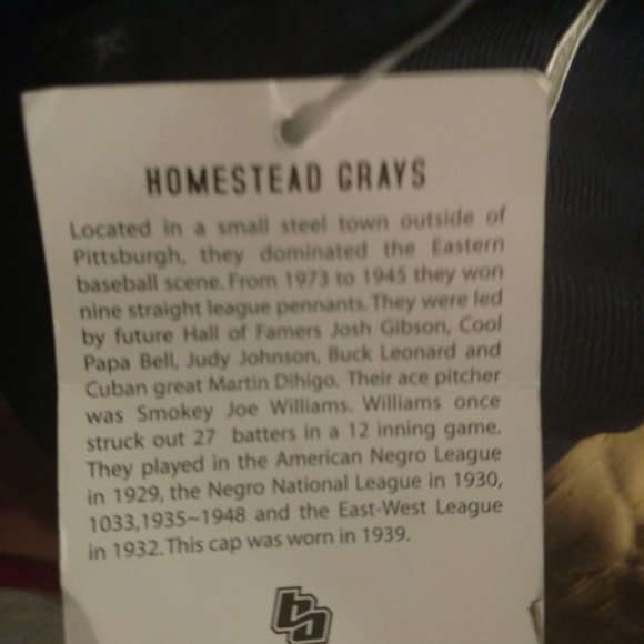 Homestead Grays Baseball Cap - Picture 2 of 4